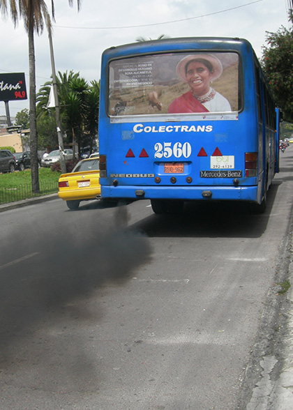 Exhaust fumes