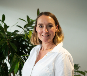 Headshot of Sophie Franklin, Impact and Research Director, taken 2024