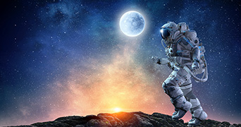 Astronaut walking