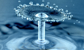 water droplet close up